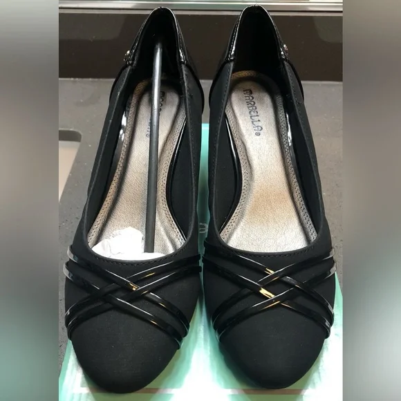 Marbella Julia oat wedges, black, 8.5 W - Picture 5 of 9